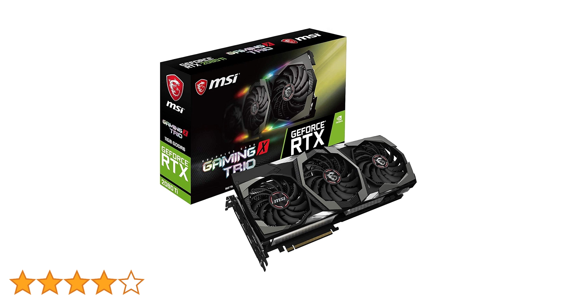 PCパーツ RTX2080TI MSI GAMING X TRIO(rtx2080ti) MSI GeForce RTX 2080 TI GAMING X TRIO Video Card